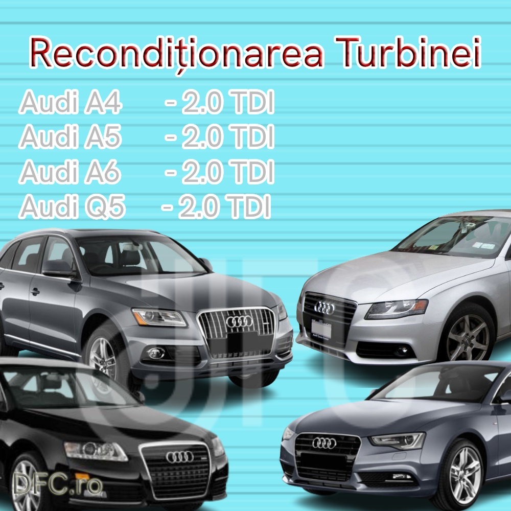 Reconditionare turbina audi 2.0 tdi - audi a4, audi a5, audi a6, audi q5