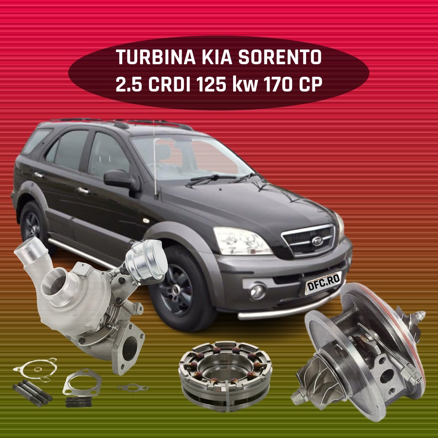 reconditionare Turbina Kia Sornto 2.5 crdi 125 kw 170 cp