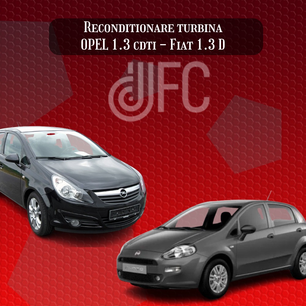 Reconditionre turbina opel corsa d 1.3 cdti , fiat punto 1.3 d multijet